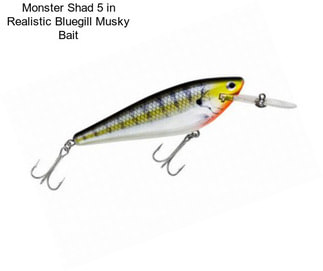 Monster Shad 5 in Realistic Bluegill Musky Bait