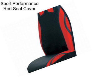 Sport Performance Red Seat Cover