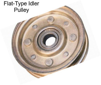 Flat-Type Idler Pulley