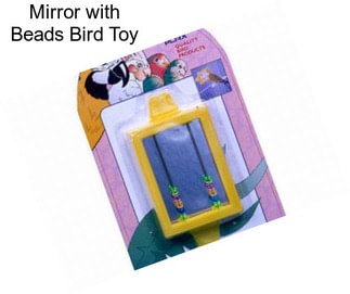 Mirror with Beads Bird Toy