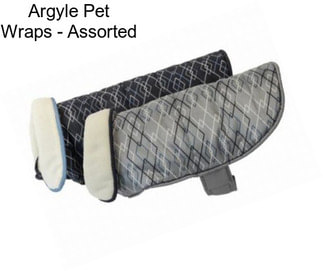 Argyle Pet Wraps - Assorted