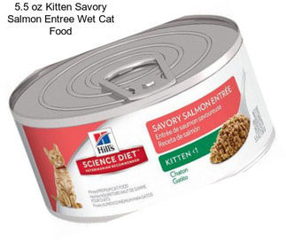 5.5 oz Kitten Savory Salmon Entree Wet Cat Food