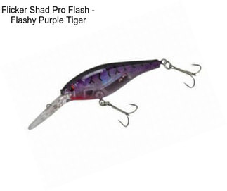 Flicker Shad Pro Flash - Flashy Purple Tiger