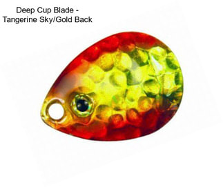 Deep Cup Blade - Tangerine Sky/Gold Back