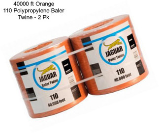 40000 ft Orange 110 Polypropylene Baler Twine - 2 Pk