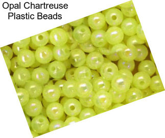 Opal Chartreuse Plastic Beads