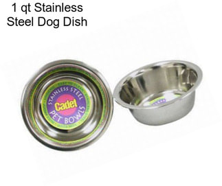 1 qt Stainless Steel Dog Dish