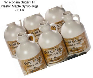 Wisconsin Sugar Hill Plastic Maple Syrup Jugs - 6 Pk