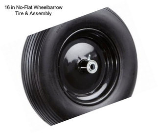 16 in No-Flat Wheelbarrow Tire & Assembly