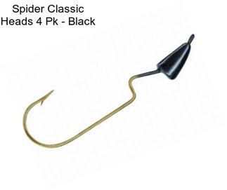 Spider Classic Heads 4 Pk - Black