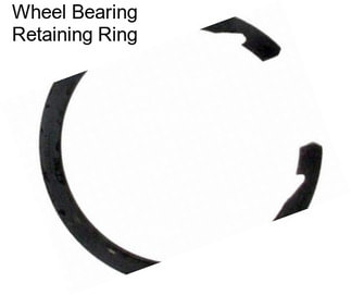 Wheel Bearing Retaining Ring