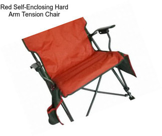 Red Self-Enclosing Hard Arm Tension Chair