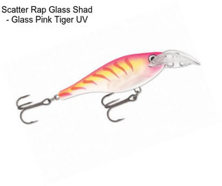 Scatter Rap Glass Shad - Glass Pink Tiger UV