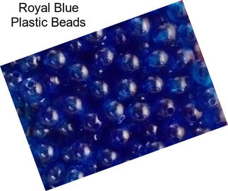 Royal Blue Plastic Beads