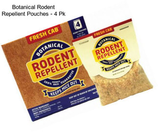 Botanical Rodent Repellent Pouches - 4 Pk