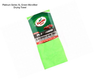 Platinum Series XL Green Microfiber Drying Towel