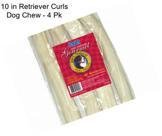 10 in Retriever Curls Dog Chew - 4 Pk