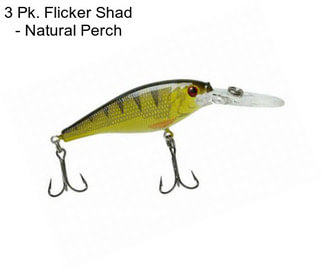 3 Pk. Flicker Shad - Natural Perch