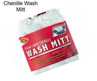 Chenille Wash Mitt