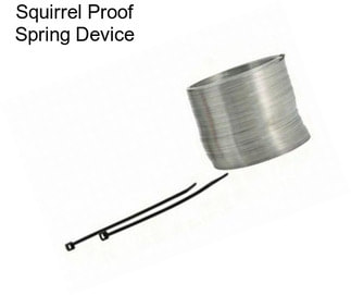 Squirrel Proof Spring Device