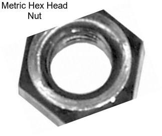 Metric Hex Head Nut