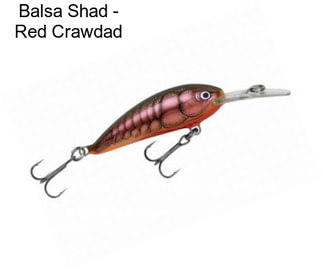 Balsa Shad - Red Crawdad