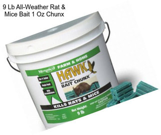 9 Lb All-Weather Rat & Mice Bait 1 Oz Chunx