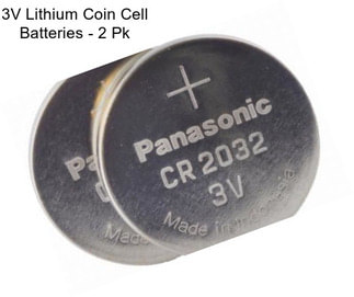 3V Lithium Coin Cell Batteries - 2 Pk