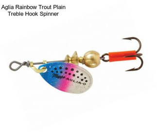 Aglia Rainbow Trout Plain Treble Hook Spinner