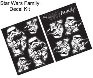 Star Wars Family Decal Kit