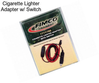 Cigarette Lighter Adapter w/ Switch