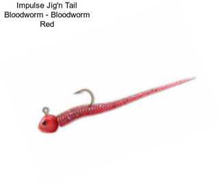 Impulse Jig\'n Tail Bloodworm - Bloodworm Red