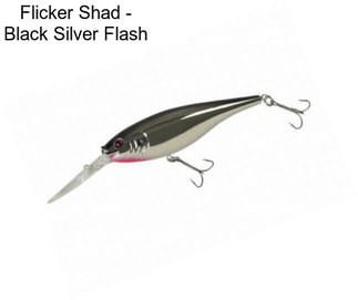 Flicker Shad - Black Silver Flash