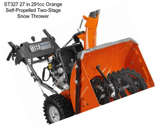 ST327 27 in 291cc Orange Self-Propelled Two-Stage Snow Thrower