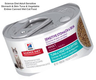 Science Diet Adult Sensitive Stomach & Skin Tuna & Vegetable Entree Canned Wet Cat Food