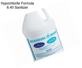 Hypochlorite Formula 6.40 Sanitizer