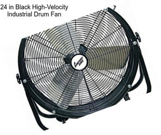 24 in Black High-Velocity Industrial Drum Fan