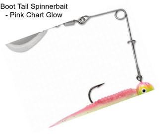 Boot Tail Spinnerbait - Pink Chart Glow