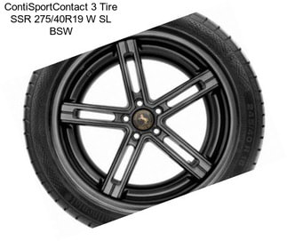 ContiSportContact 3 Tire SSR 275/40R19 W SL BSW