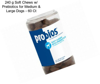 240 g Soft Chews w/ Prebiotics for Medium & Large Dogs - 60 Ct