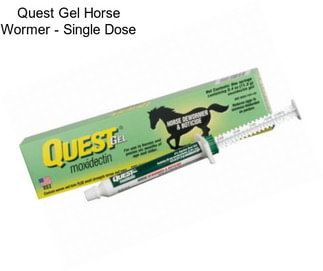 Quest Gel Horse Wormer - Single Dose