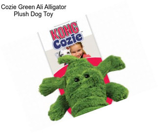 Cozie Green Ali Alligator Plush Dog Toy