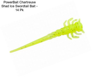 PowerBait Chartreuse Shad Ice Swordtail Bait - 14 Pk