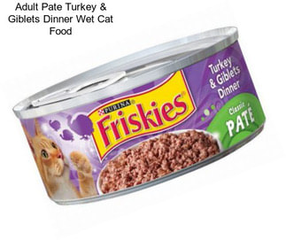 Adult Pate Turkey & Giblets Dinner Wet Cat Food