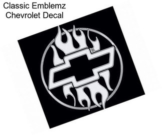 Classic Emblemz Chevrolet Decal