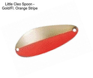 Little Cleo Spoon - Gold/Fl. Orange Stripe
