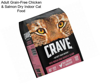 Adult Grain-Free Chicken & Salmon Dry Indoor Cat Food