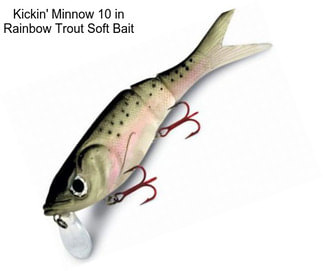 Kickin\' Minnow 10 in Rainbow Trout Soft Bait