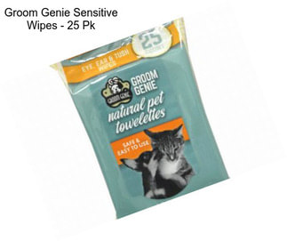 Groom Genie Sensitive Wipes - 25 Pk