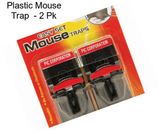 Plastic Mouse Trap  - 2 Pk